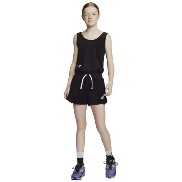 Nike Heritage Girls' Grade School French Terry Romper Medium - Picture 13 of 13